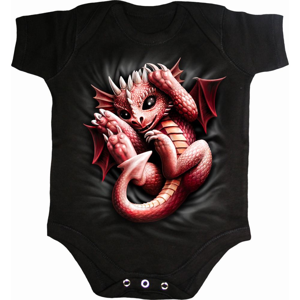 Spiral - WHELP Baby One Piece - Black